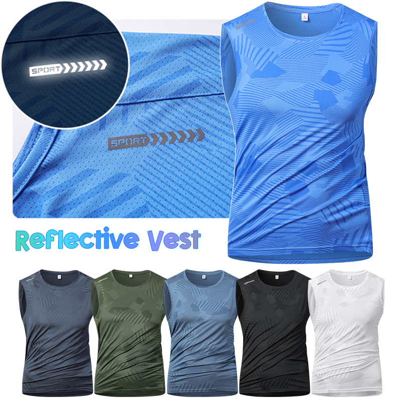 Running Gear Reflective - Man Running Reflective Vest Summer Breathable