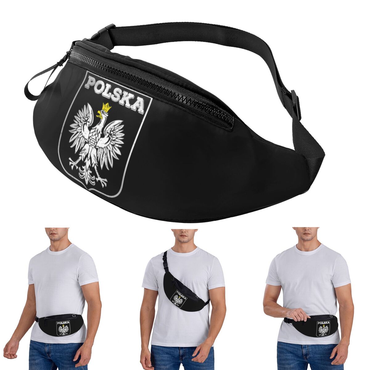 Running Gear Logos - Crossbody Waist Bag Polska Logo Eagle