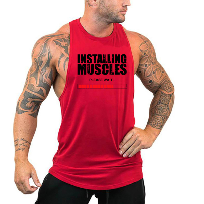 Running Gear Vest - Installing Muscles Please Wait Print Vest