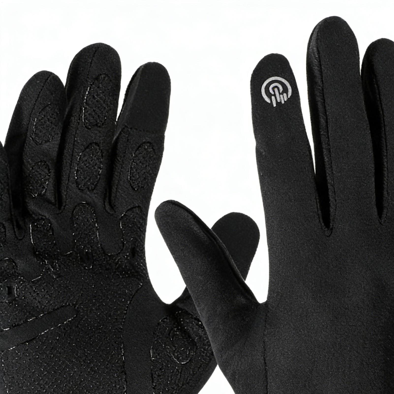 Running Gear In Cold Weather - Warm Cycling Gloves Full Finger Cold