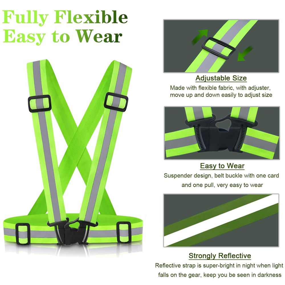 1Pcs Night Running Vest High V - Running Gear Reflective review and price